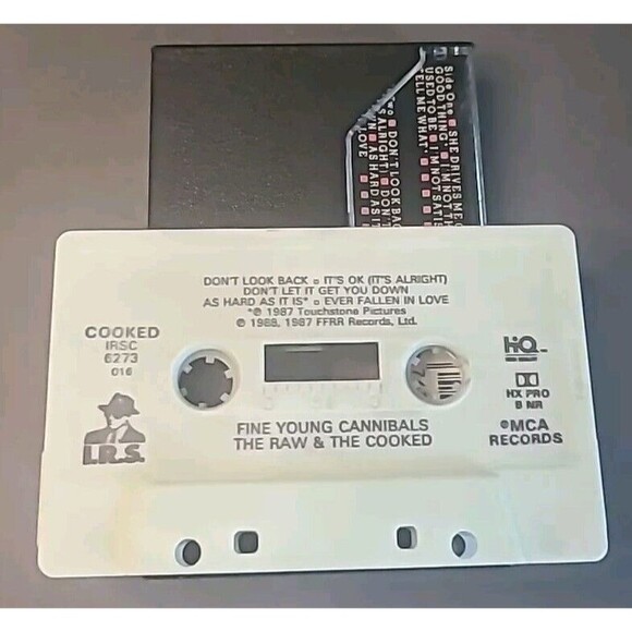 Vintage Fine Young Cannibals The Raw & The Cooked Cassette Tape 1990 IRS - Picture 3 of 4